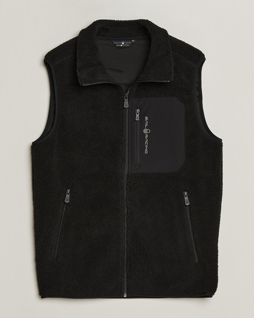 Sail Racing Bowman Pile Vest Carbon – Black