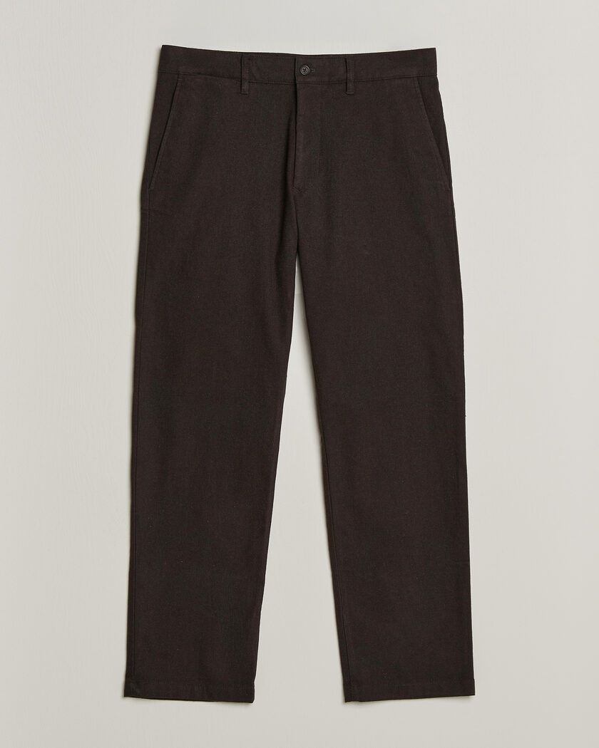 NN07 Aden Brushed Cotton Trousers Deep Truffle – Brown