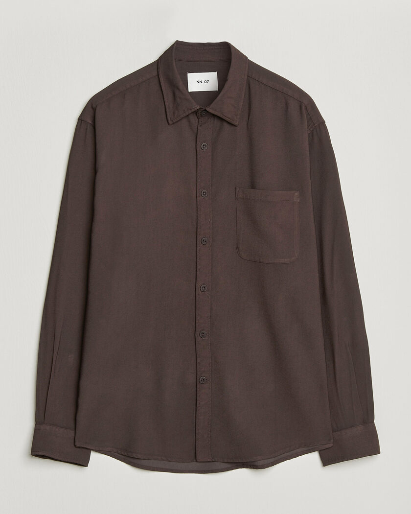 NN07 Deon Viscose Shirt Deep Truffle – Brown