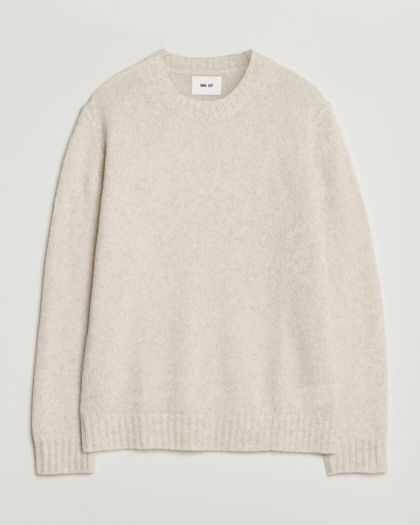NN07 Lee Wool Knitted Sweater Ivory – White