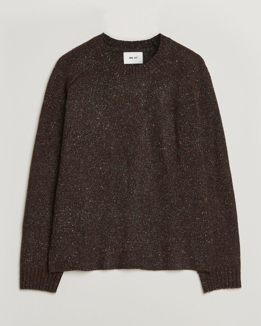 NN07 Jim Neps Wool Knitted Sweater Deep Truffle – Brown