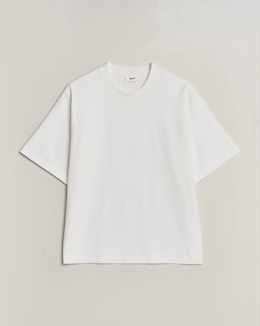 NN07 David Heavy Crew Neck T-Shirt White – White