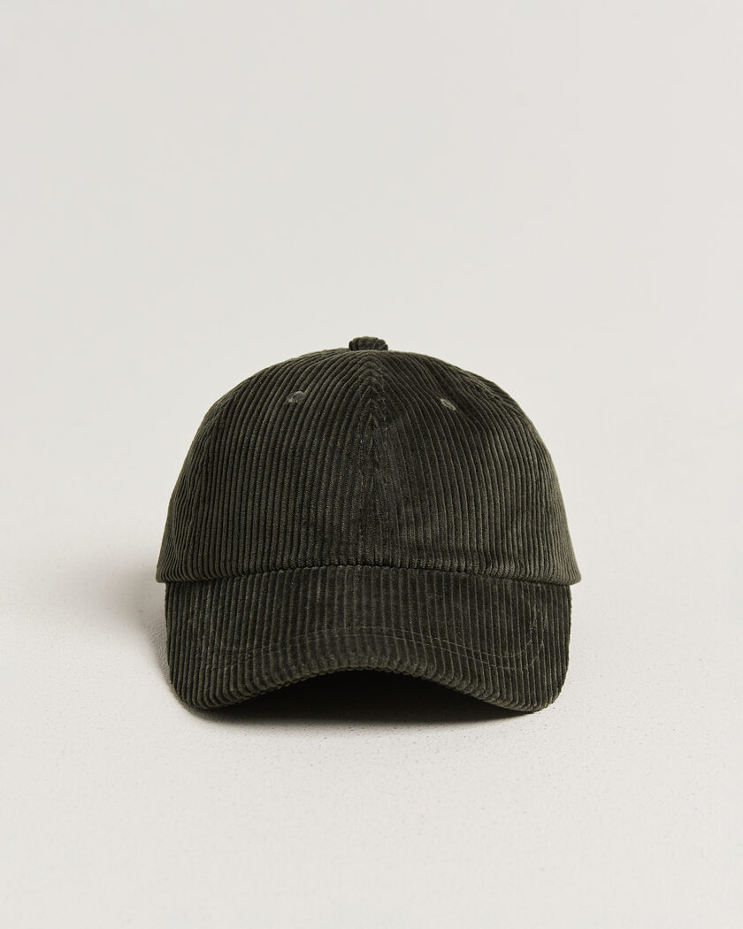 NN07 Corduroy Dad Cap Dark Army – Green