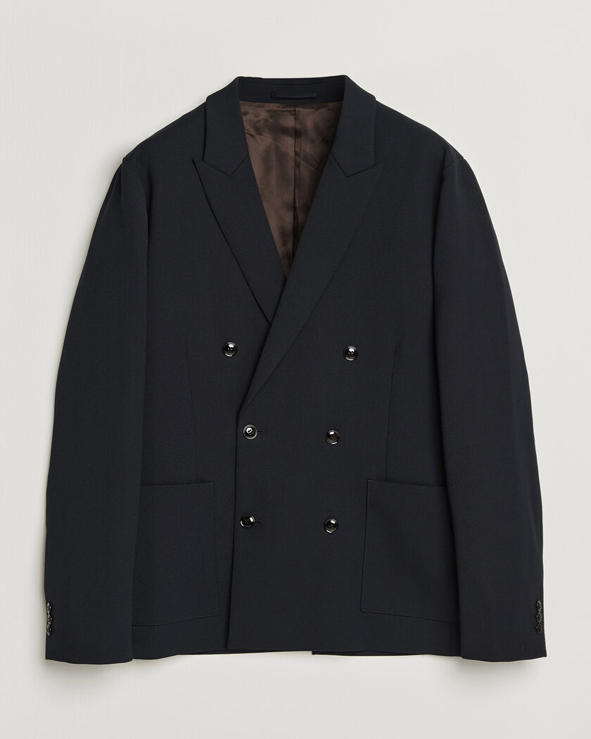 NN07 Jordin Wool Double Breasted Blazer Deep Navy – Blue