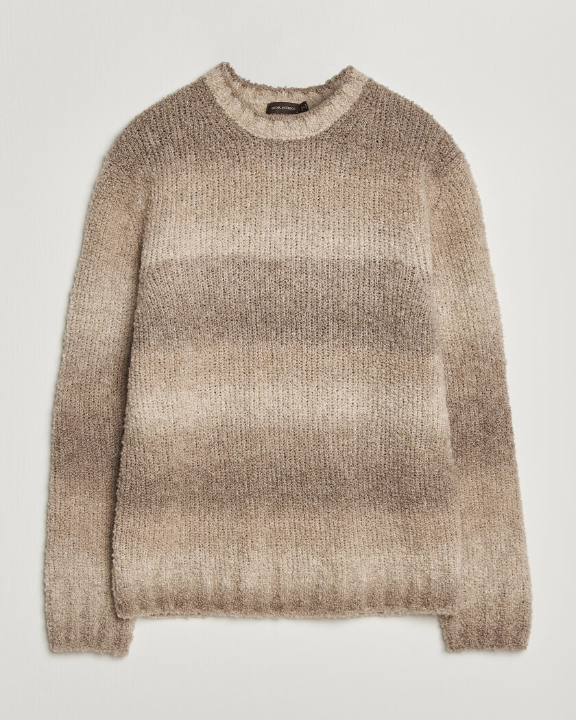 Stone Island Knitted Lambwool Sweater Natural at CareOfCarl.com