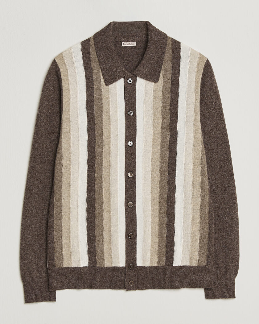 Fred Perry Tipped Pique Textured Cardigan Black at CareOfCarl.com