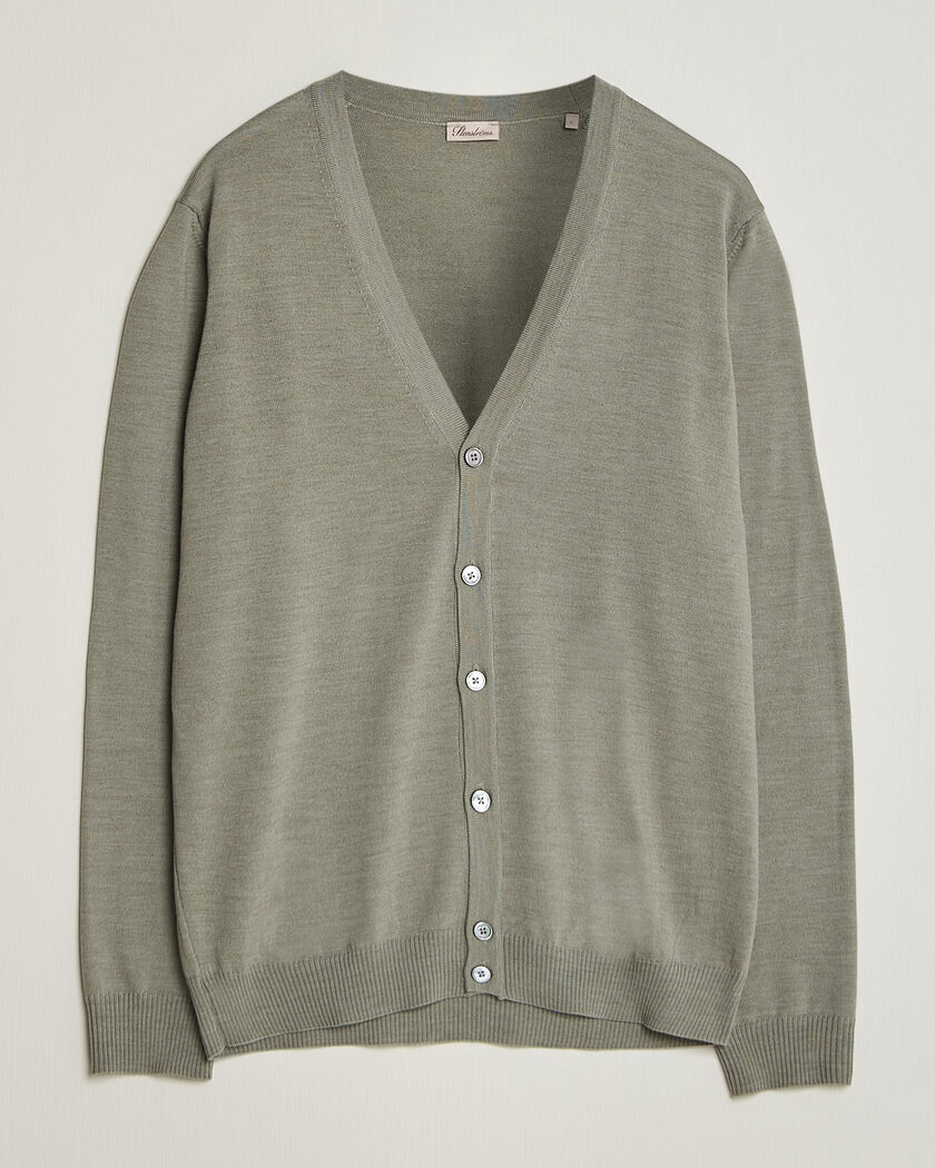 John Smedley Petworth Extra Fine Merino Cardigan Charcoal at