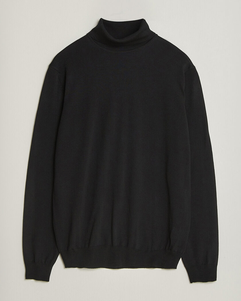 Stenströms Merino Rollneck Black – Black