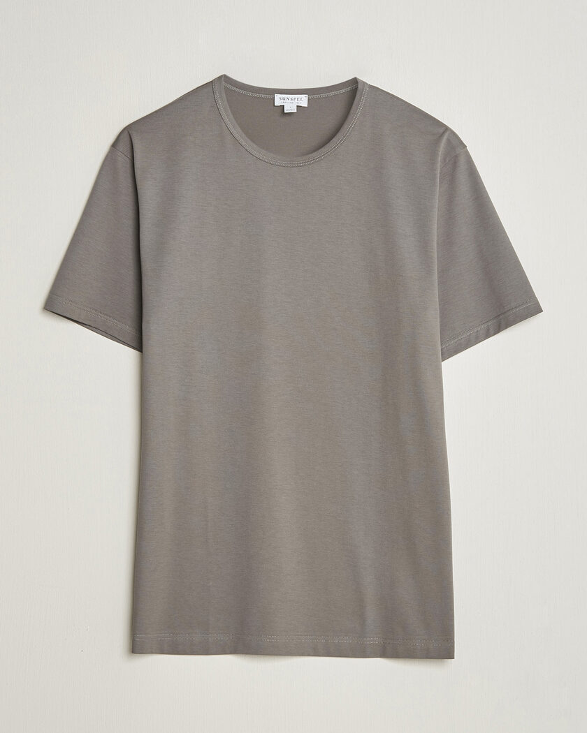 Brunello Cucinelli Short Sleeve Contrast T-Shirt Heather Grey at