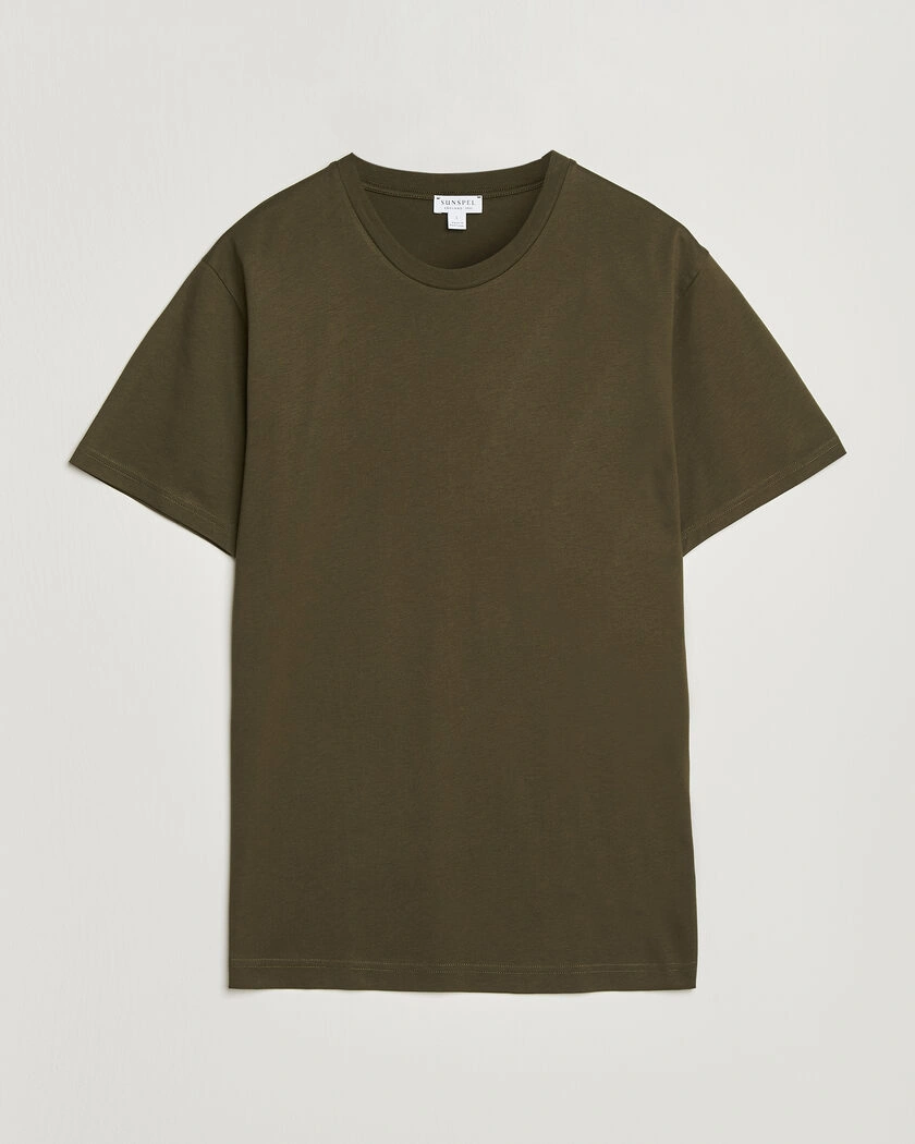 Sunspel Riviera Midweight T-Shirt Loden Green – Green