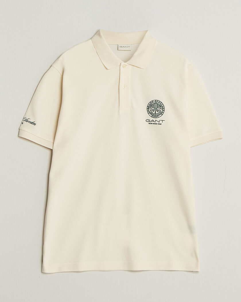 Gant Tournament Pique Cream – White