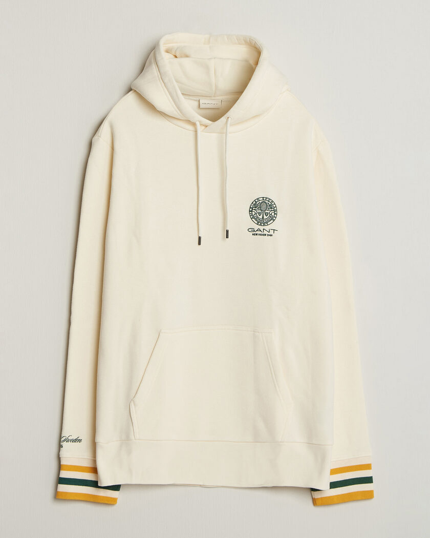 Polo Ralph Lauren Double Knit Center Logo Hoodie White at
