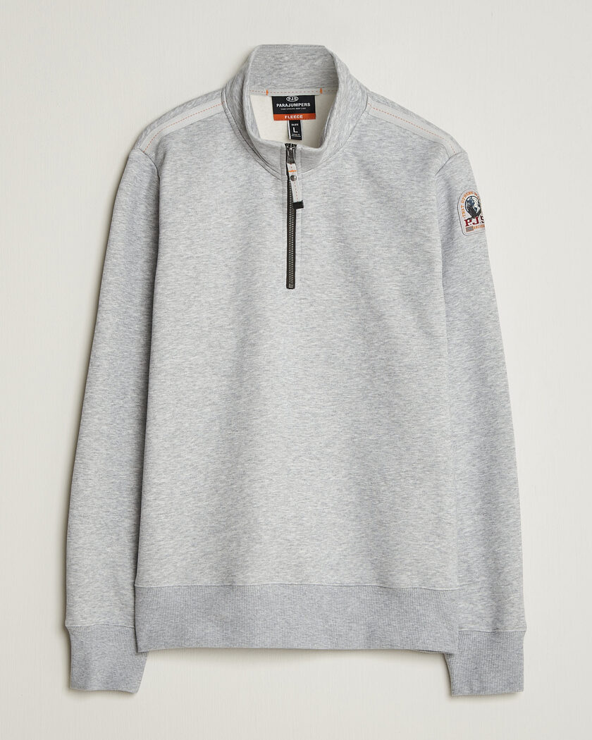 Parajumpers Broad Peak Super Easy Half Zip Sweatshirt Ash Grey Melange – Grey