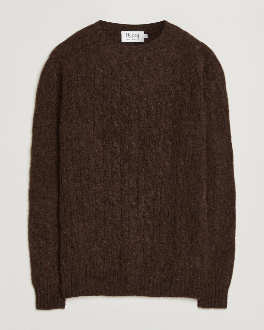 NN07 Kevin Cotton Knitted Sweater Demitasse Brown at CareOfCarl.com