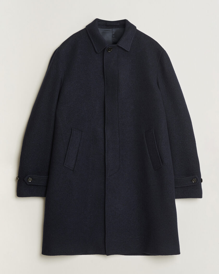 Paul Smith Wool/Cashmere Double Breasted Coat Black at CareOfCarl.com