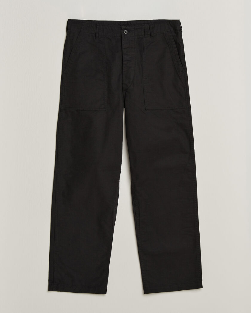 orSlow Regular Fit Original Sateen Fatigue Pants Black – Black