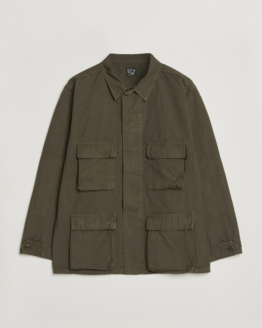orSlow B.D.U. Stone Washed Jacket Coffee Brown – Brown