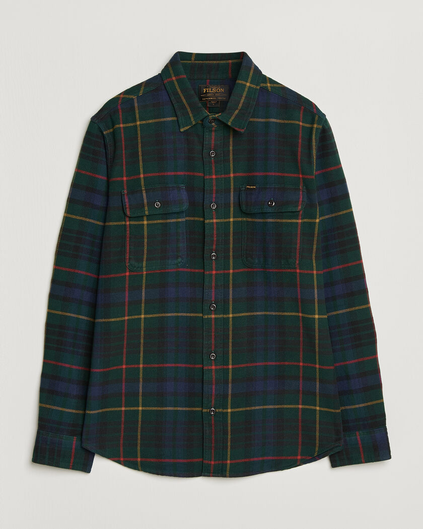 Thom Browne 4-Bar Flannel Shirt Light Blue at CareOfCarl.com