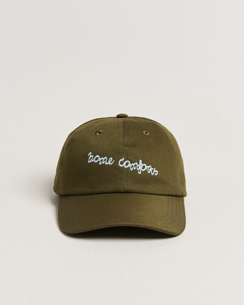 Drake's Home Comforts Twill Baseball Cap Brown – Green