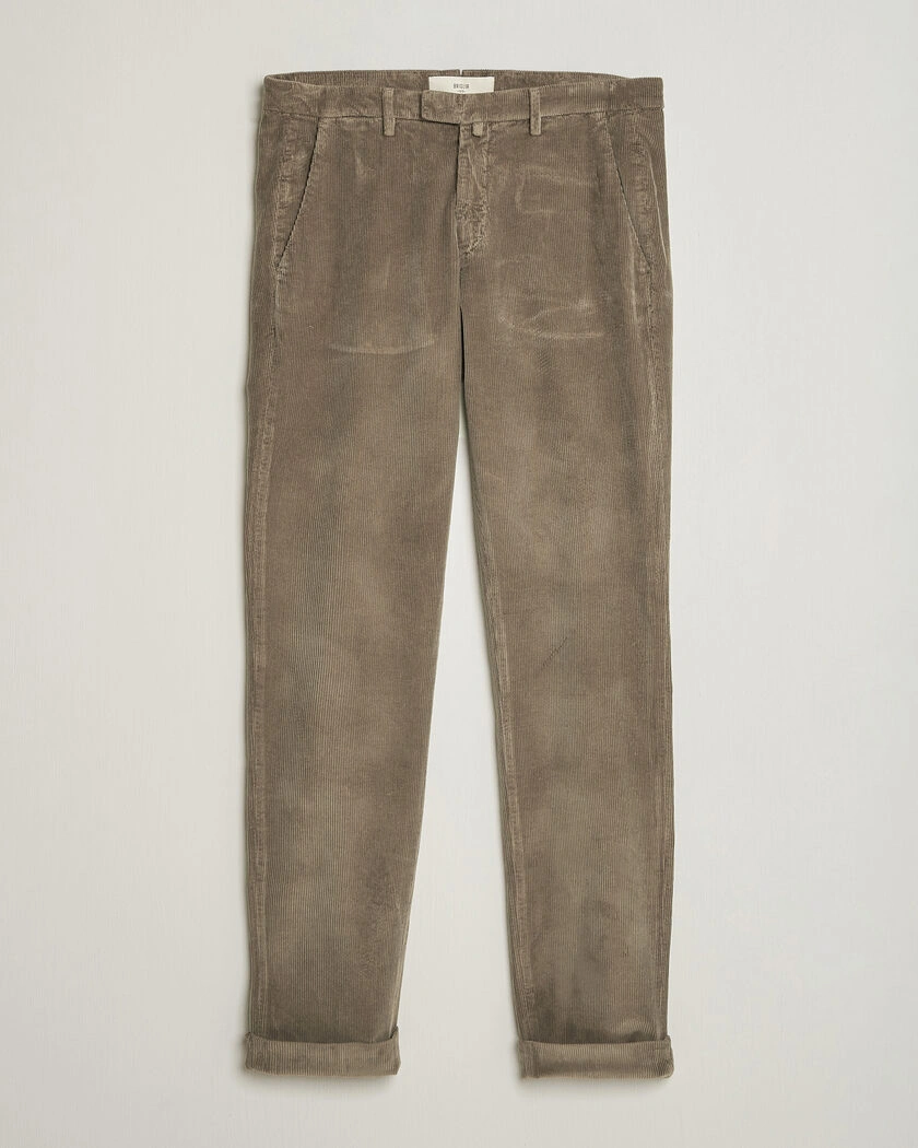 Briglia 1949 Slim Fit Corduroy Trousers Taupe – Brown