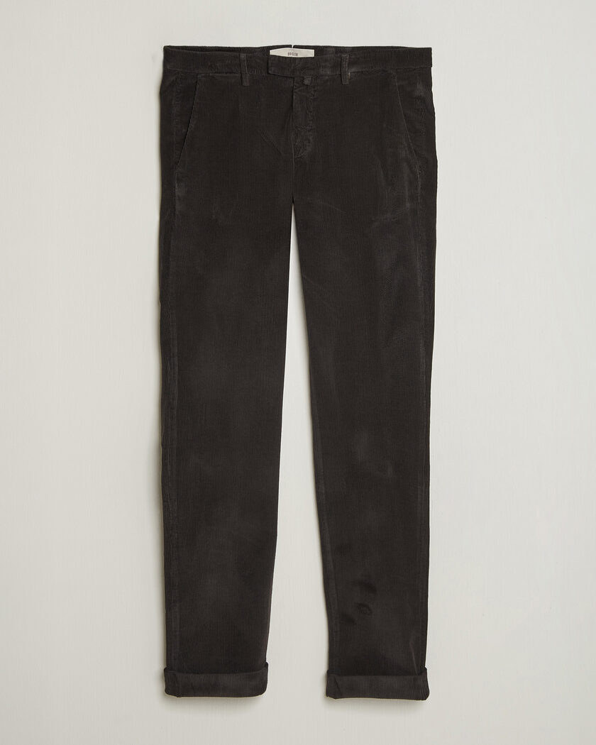 Briglia 1949 Slim Fit Corduroy Trousers Dark Brown – Brown