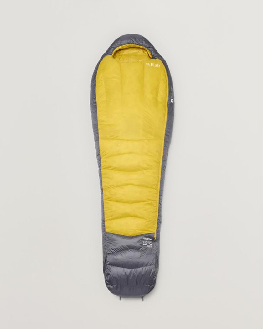  Rab Neutrino -12C Sleeping Bag Regular Graphene/Dark Pollen – Multi-colour