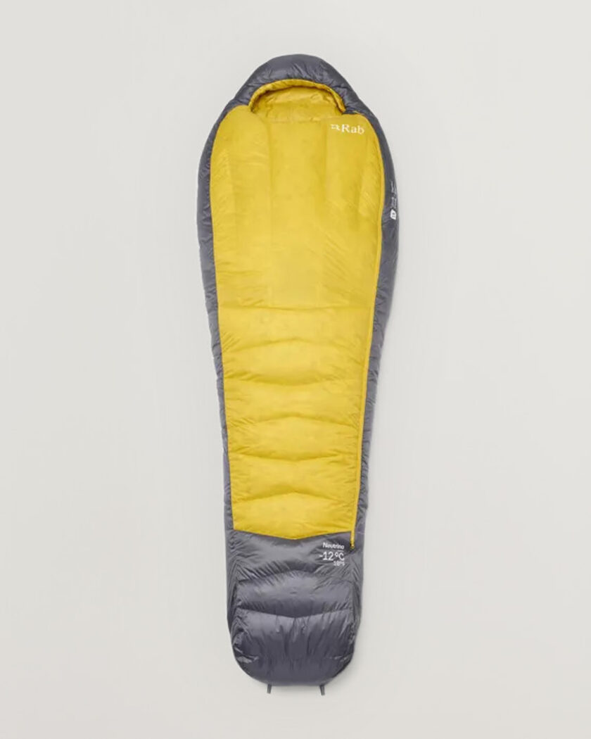 Rab Neutrino -12C Sleeping Bag Long Graphene/Dark Pollen – Multi-colour