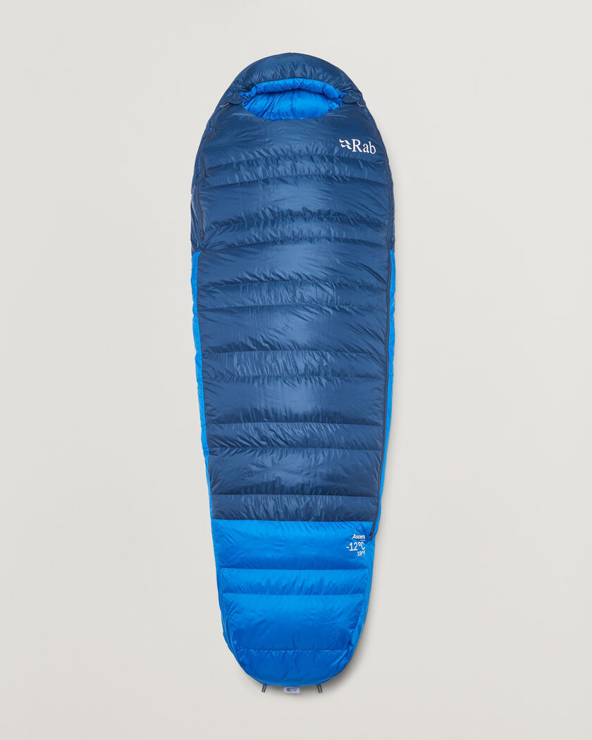 Rab Ascent -12 Sleeping Bag Long Tempest Blue/Maya Blue – Blue