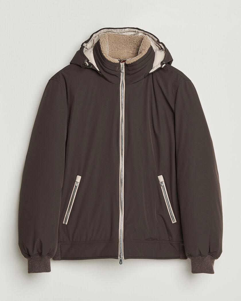 Brunello Cucinelli Padded Jacket Dark Brown – Brown