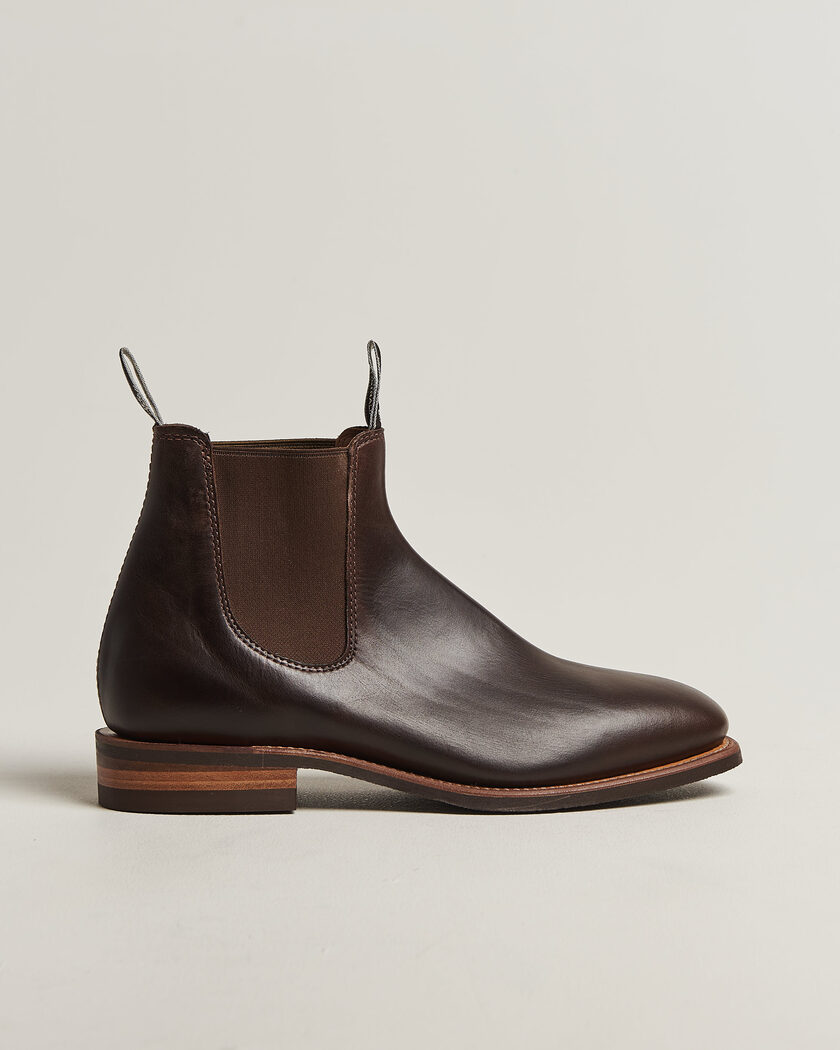 Loake 1880 Chatsworth Chelsea Boot Dk Brown Waxy Calf at