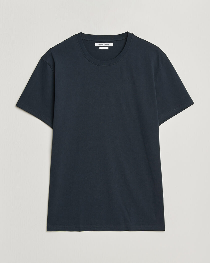 Samsøe Samsøe Kronos Cotton T-Shirt Salute Navy – Blue