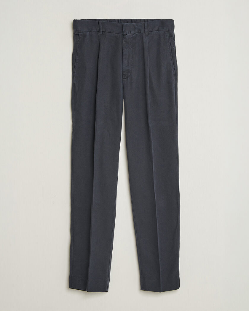 A Day's March Smart Lyocell Trousers Navy – Blue