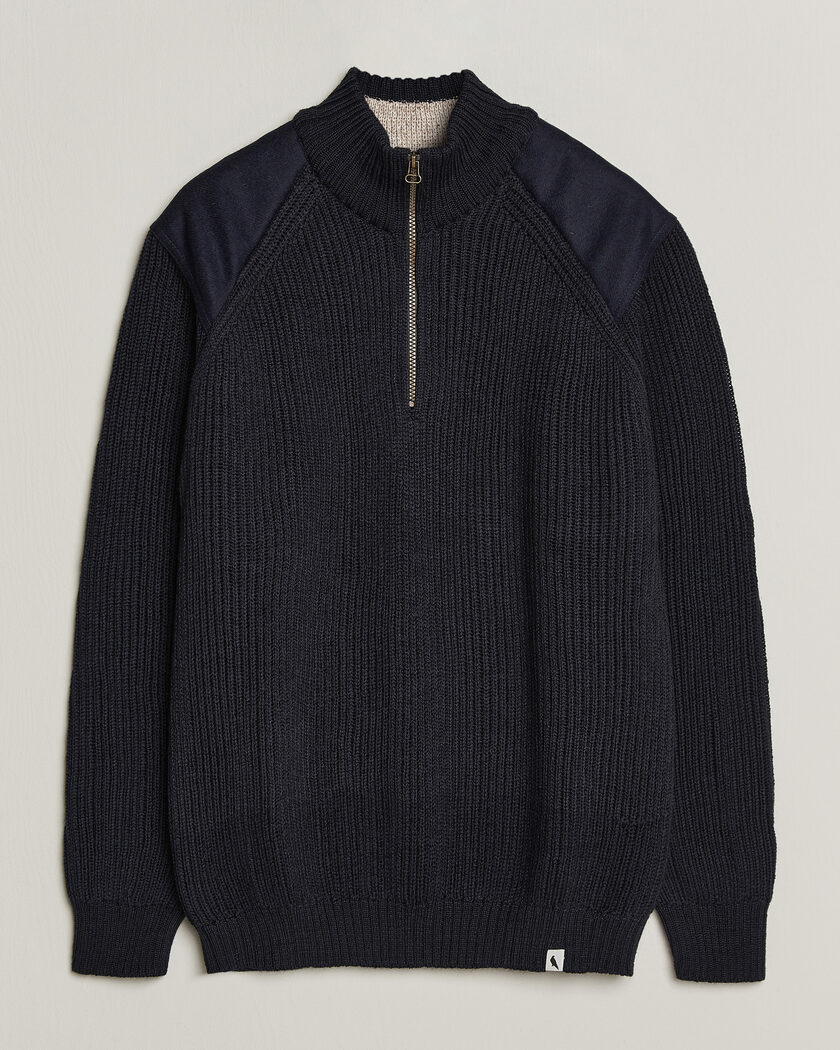 Polo Ralph Lauren Textured Half-Zip Blue Hyacinth at CareOfCarl.com