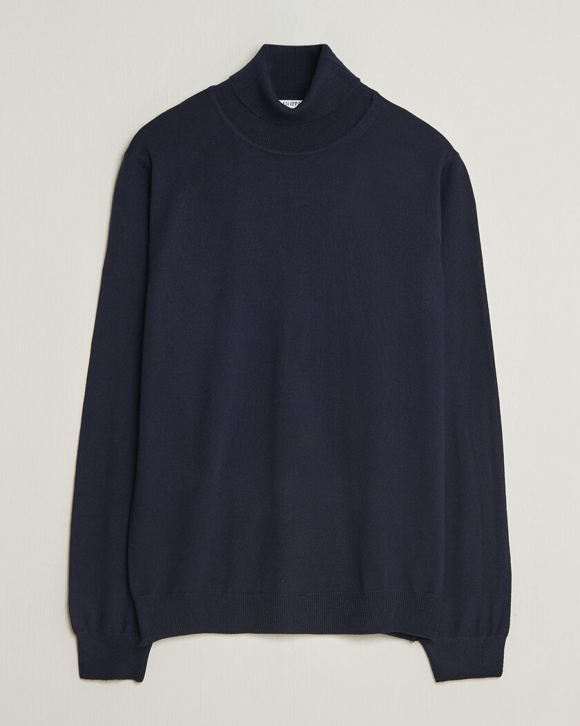 Filippa K Merino Knitted Turtleneck Navy – Blue