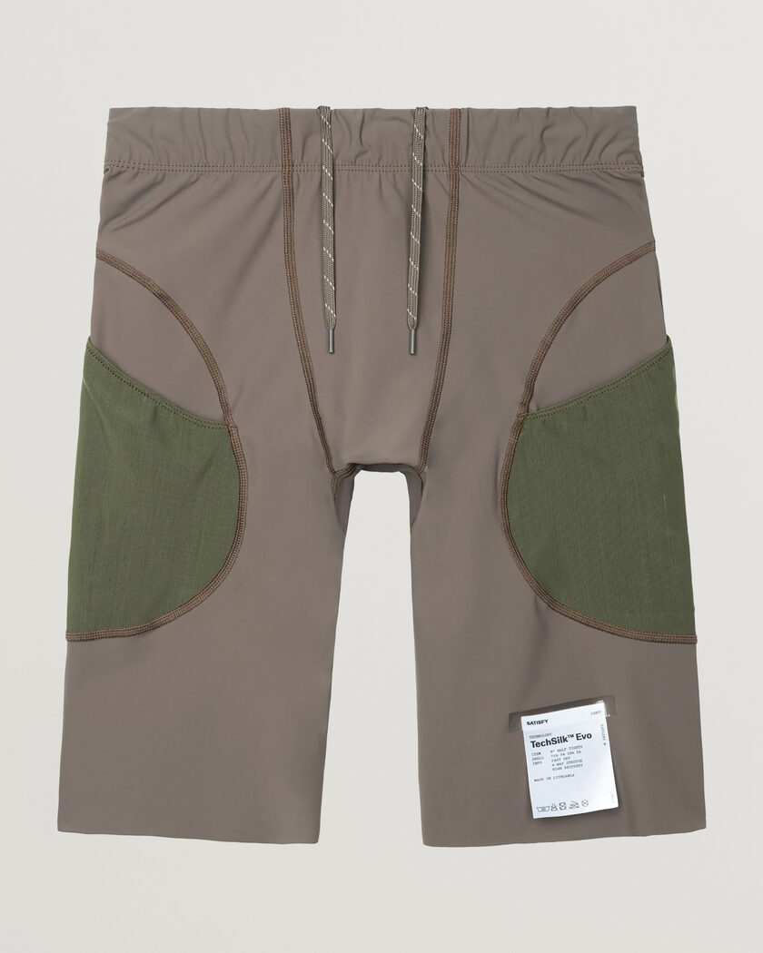  Satisfy TechSilk Evo 9 Inch Half Tights Dark Natural – Brown