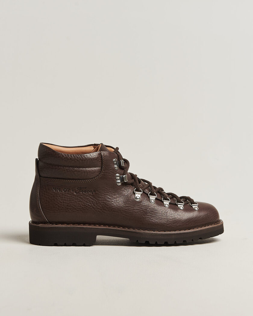 NN07 Fracap M127 Grained Leather Boot Dark Brown – Brown