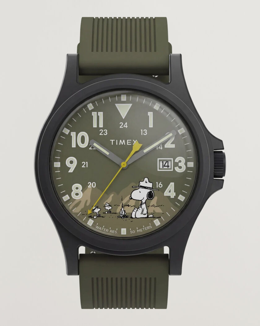 Timex Peanuts x Expedition Acadia 40mm Green Dial – Green