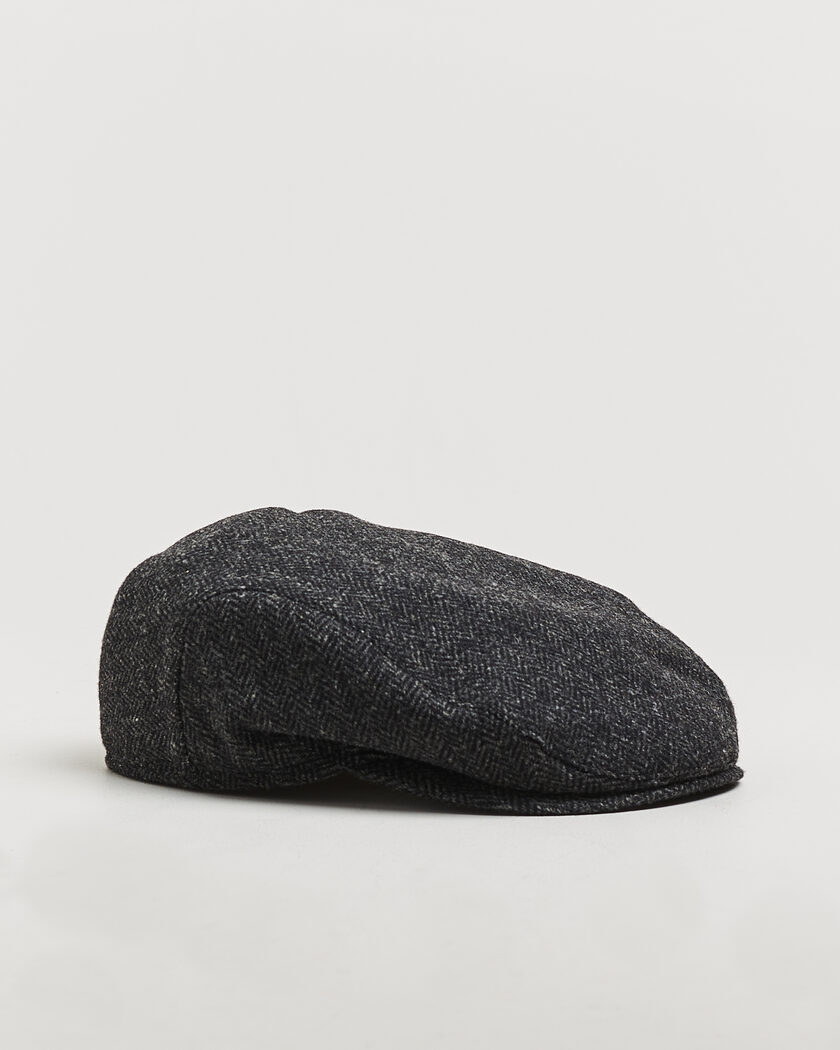 Wigéns Ivy Slim Herringbone Cap Dark Grey – Grey