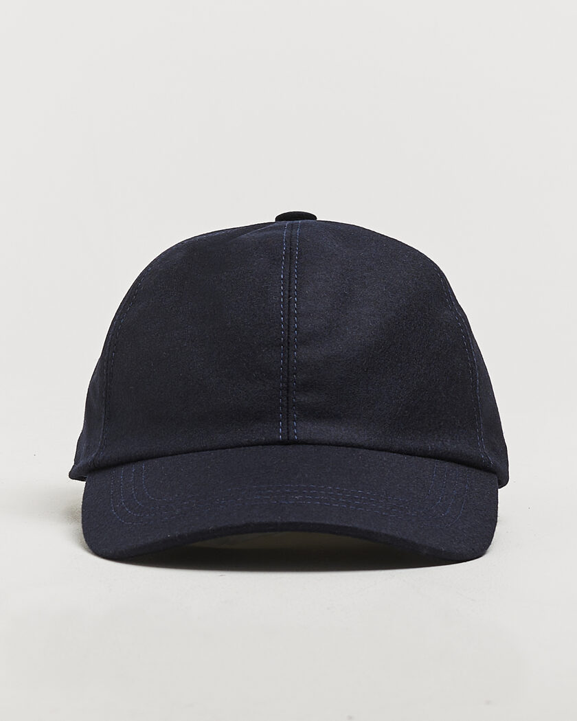 Wigéns Wool/Cashmere Baseball Cap Navy at CareOfCarl.com