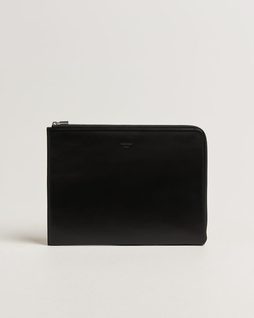 Tiger of Sweden Vitama Smooth Leather Portfolio Black – Black