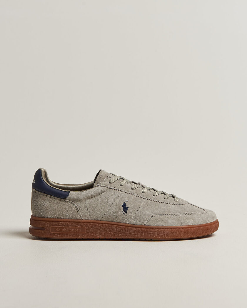 Polo Ralph Lauren Bedford Suede Sneaker Earth Grey – Grey