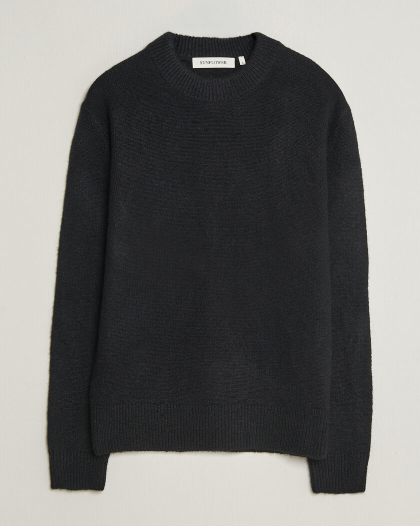 Sunflower Moon Alpaca Sweater Black – Black