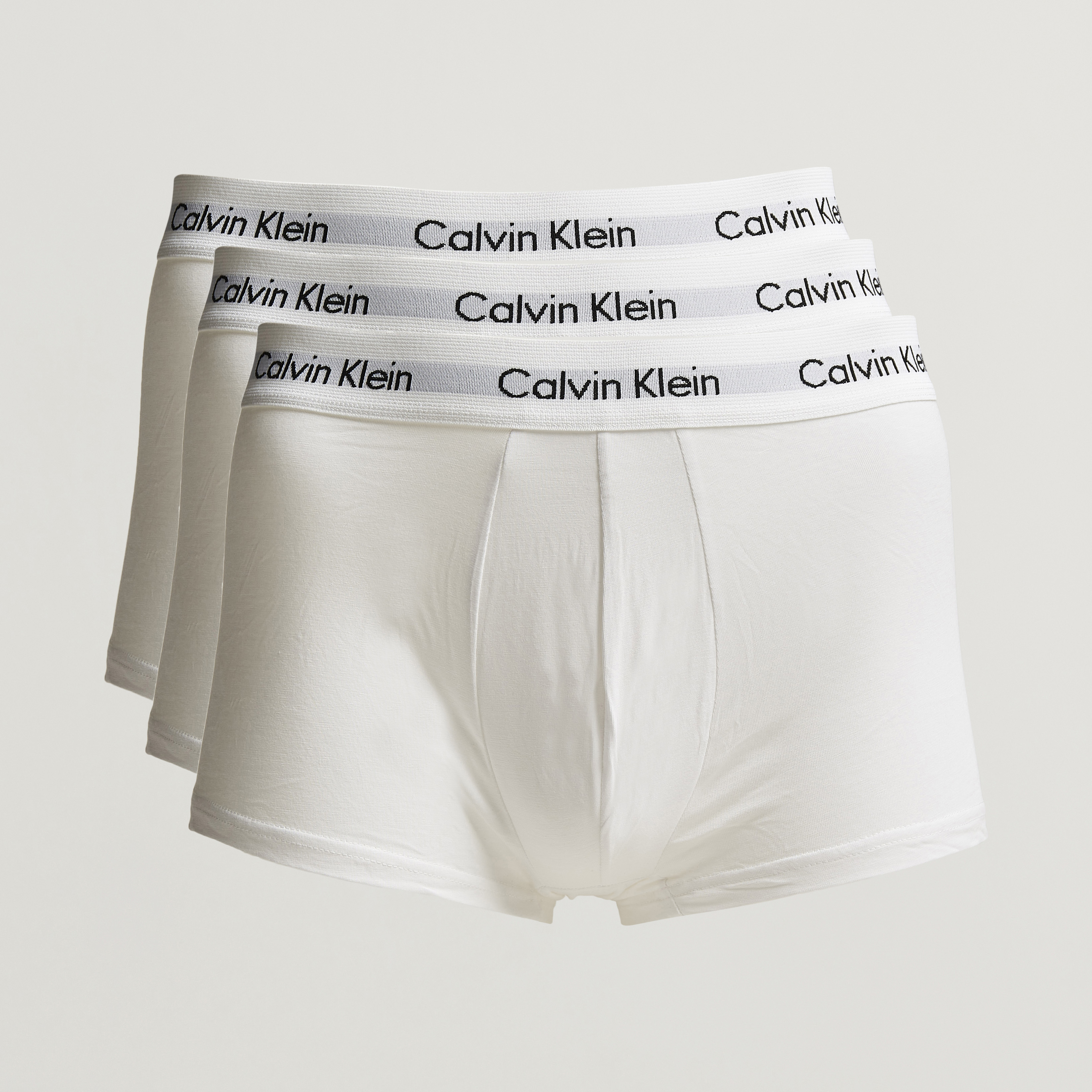 Calvin Klein Cotton Stretch Low Rise Trunk 3-pack White at