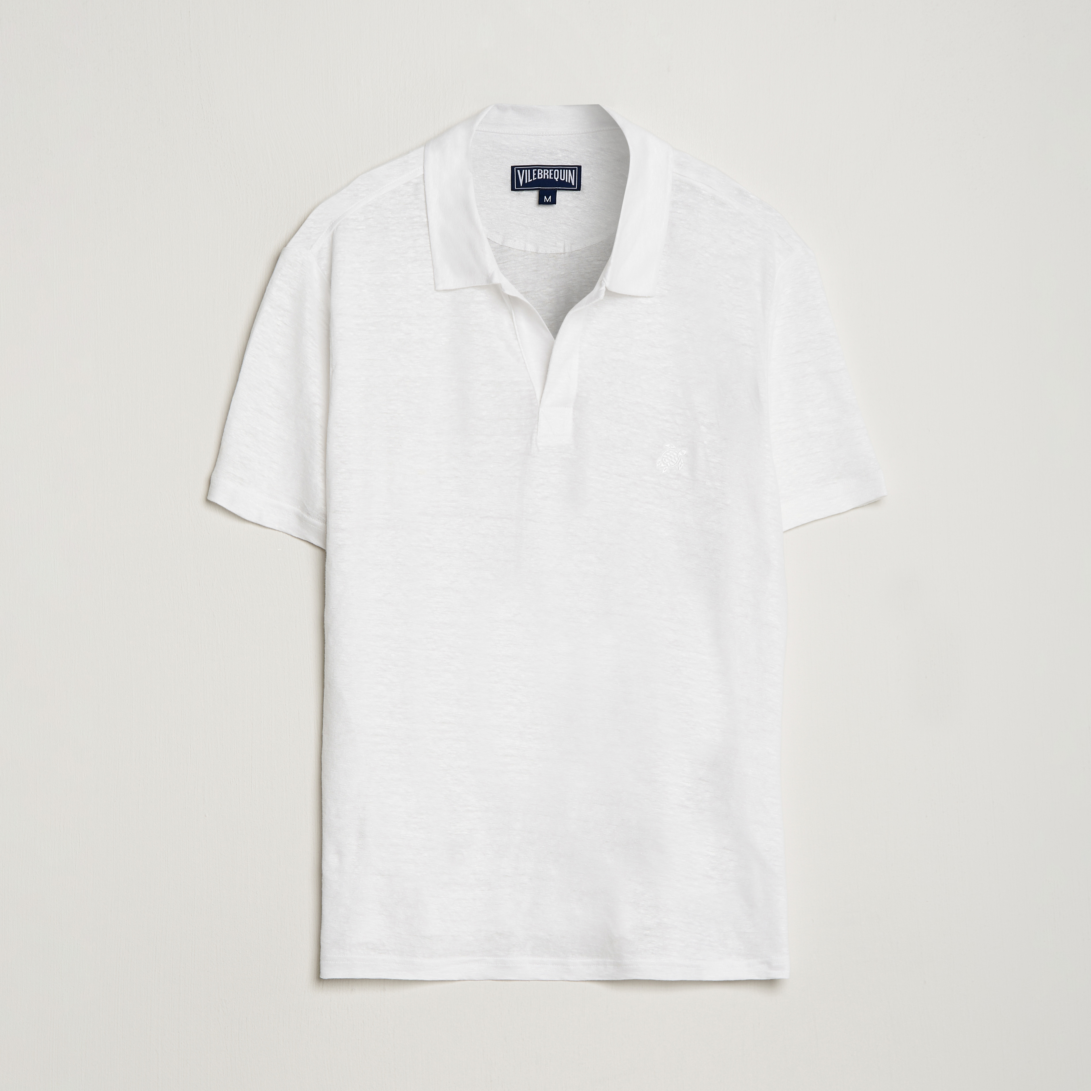 VILEBREQUIN Men Linen Jersey Polo Shirt Solid