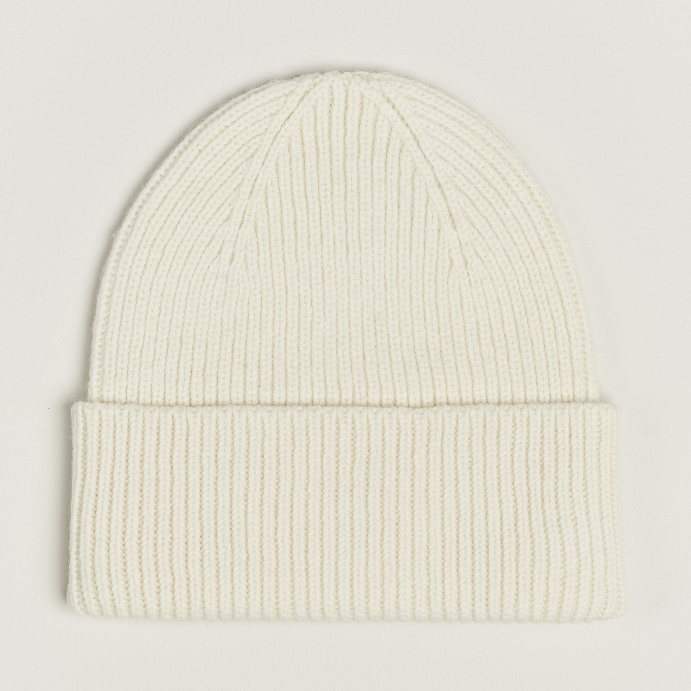BEANIE HAT IN WHITE WOOL 349649