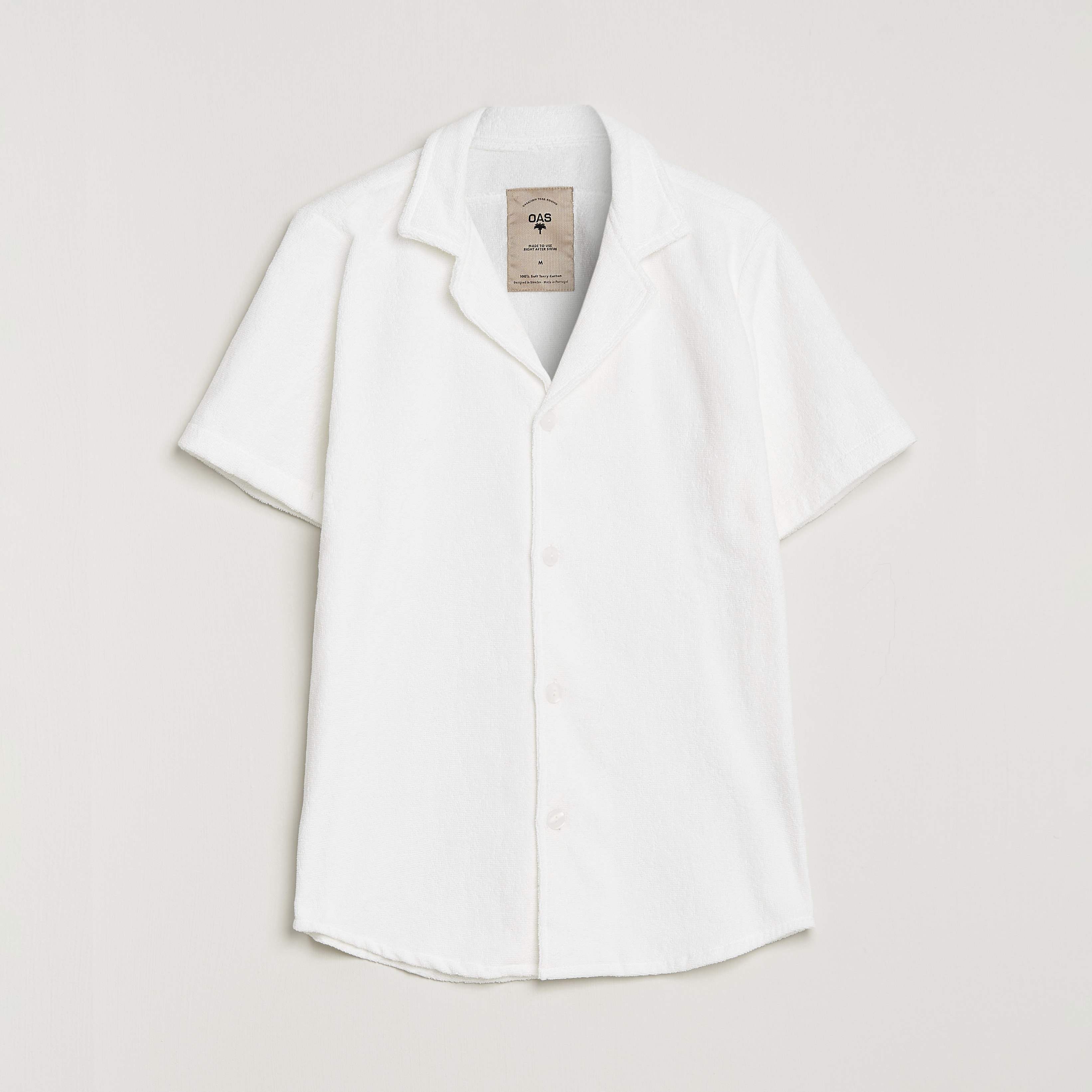 OAS Terry Cuba Short Sleeve Shirt White at CareOfCarl.com