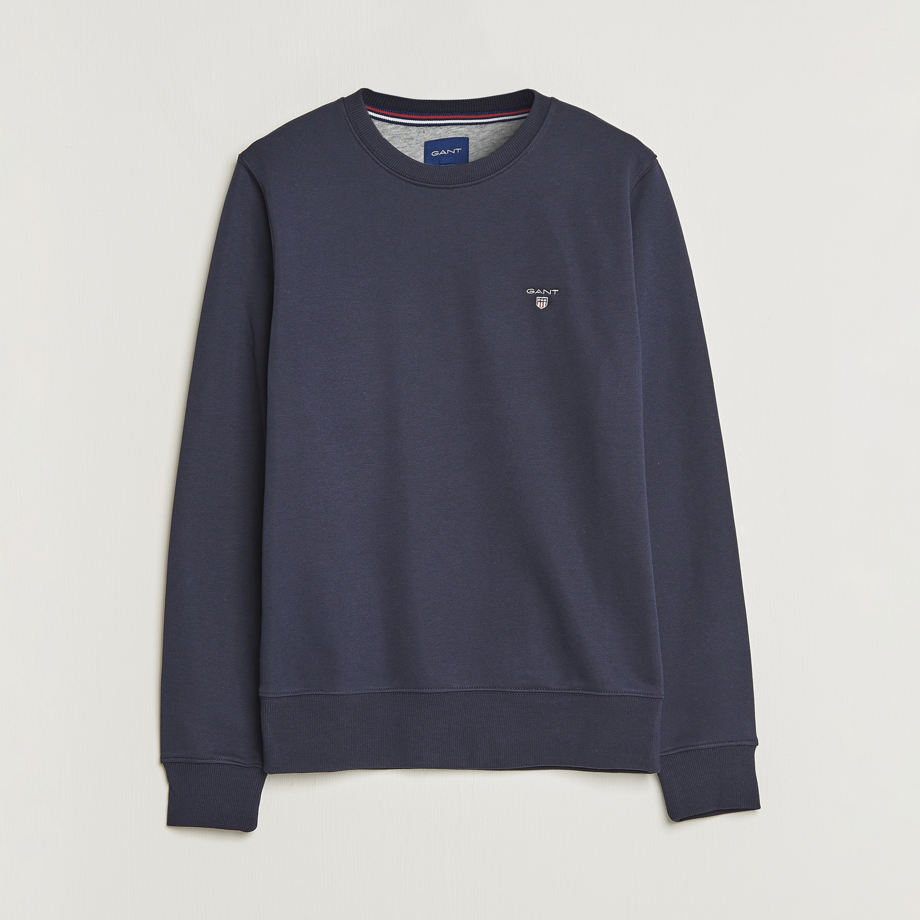 Gant Women Blue Solid Hooded Full Sleeves Front-open Sweatshirt