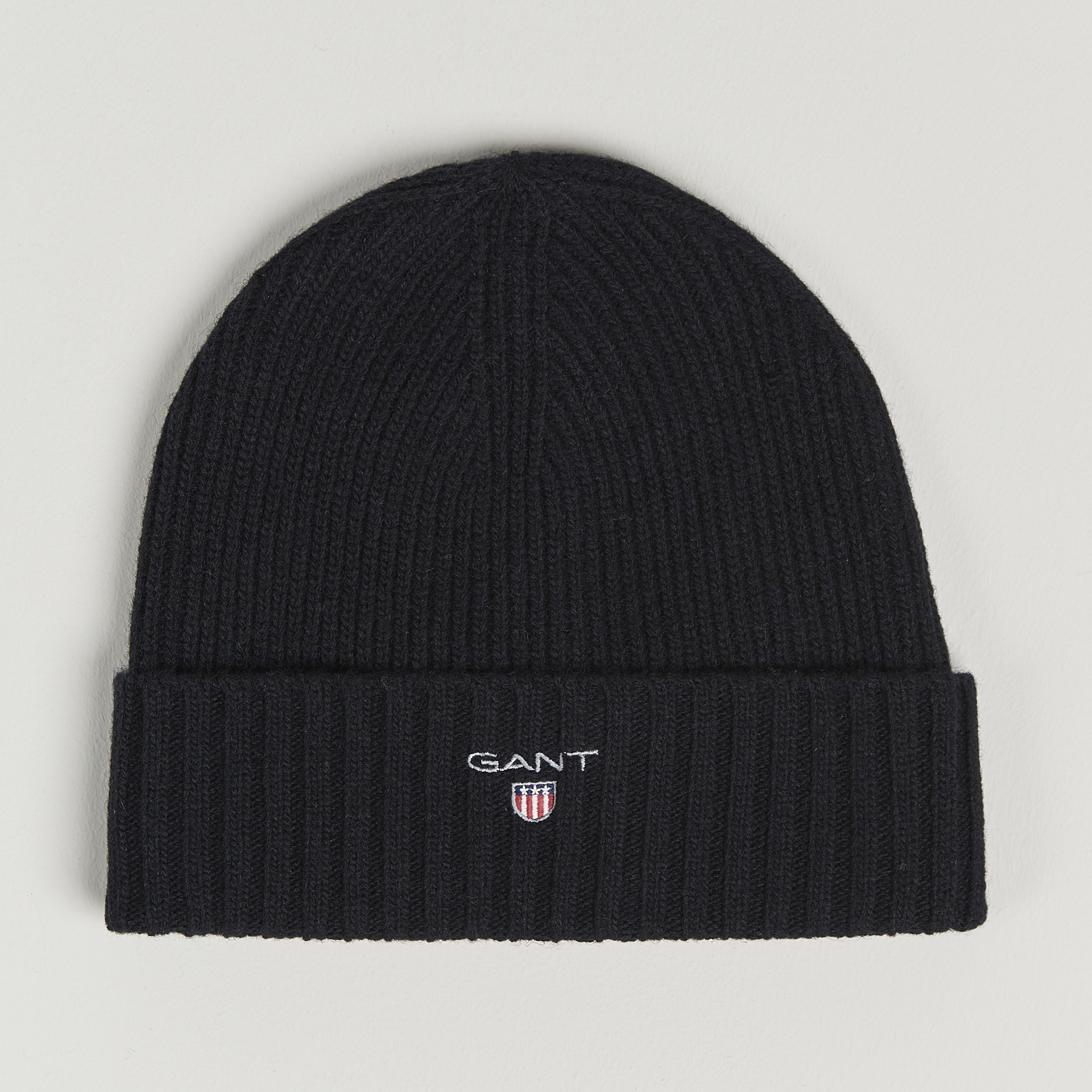 Gant Wool Lined Beanie – Cuffia Invernale Donna, Esterno In Cotone E Poliammide, Fodera Interna In Lana, Lavaggio A Mano, Colore Classico