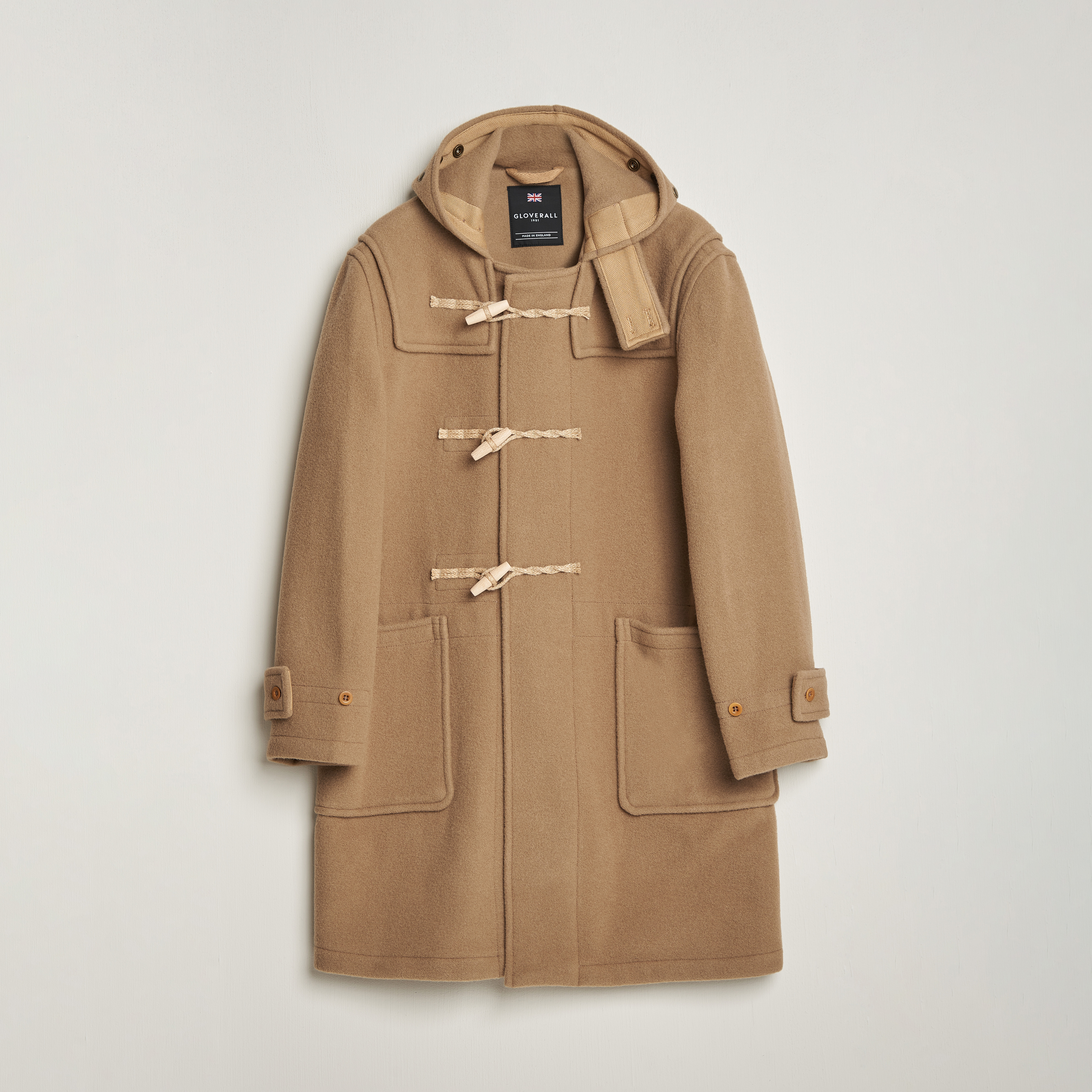 Gloverall 575 Monty Original Duffle Coat Camel at CareOfCarl.com