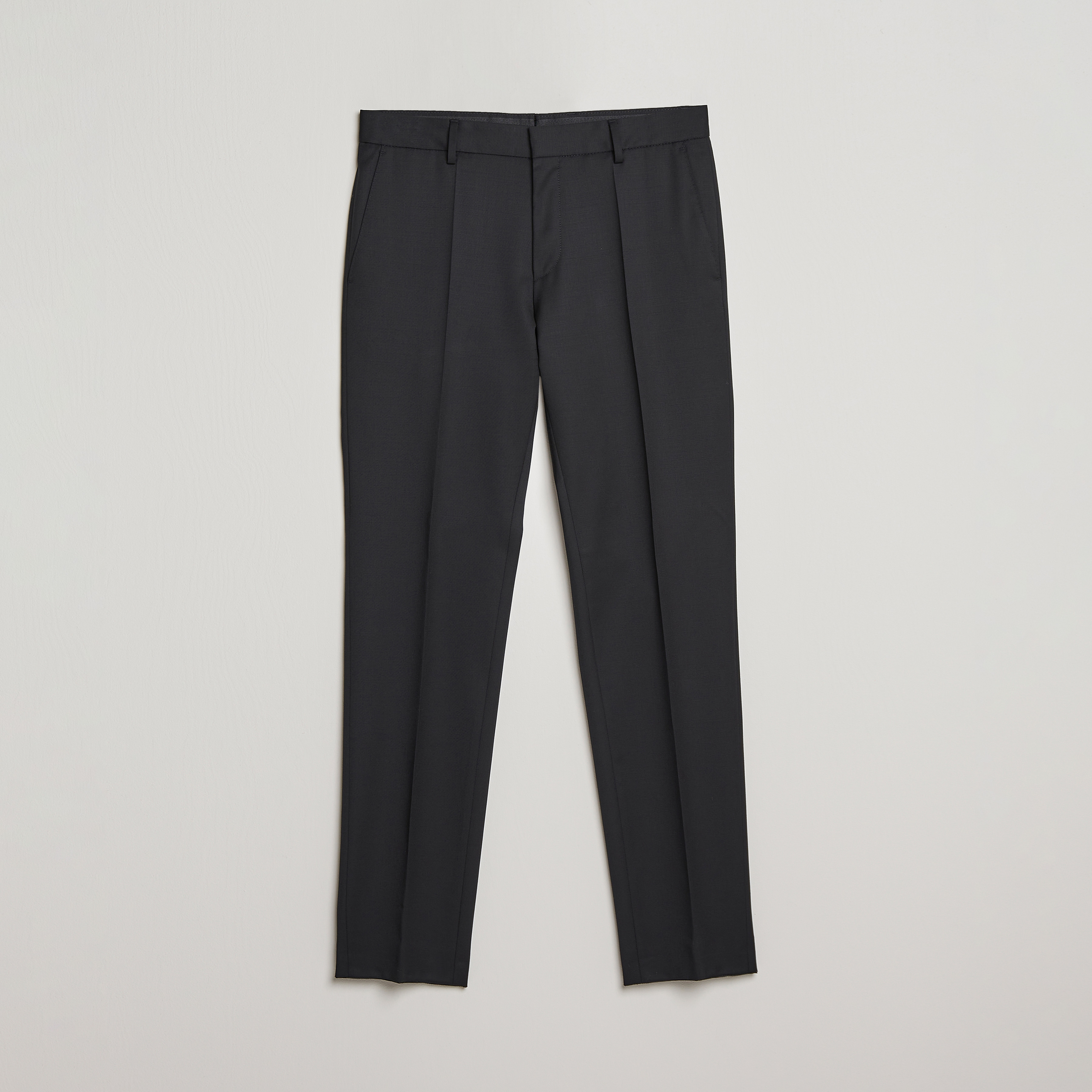 Black & Dark Fawn Solid Woolen Trouser (Pack of 2)